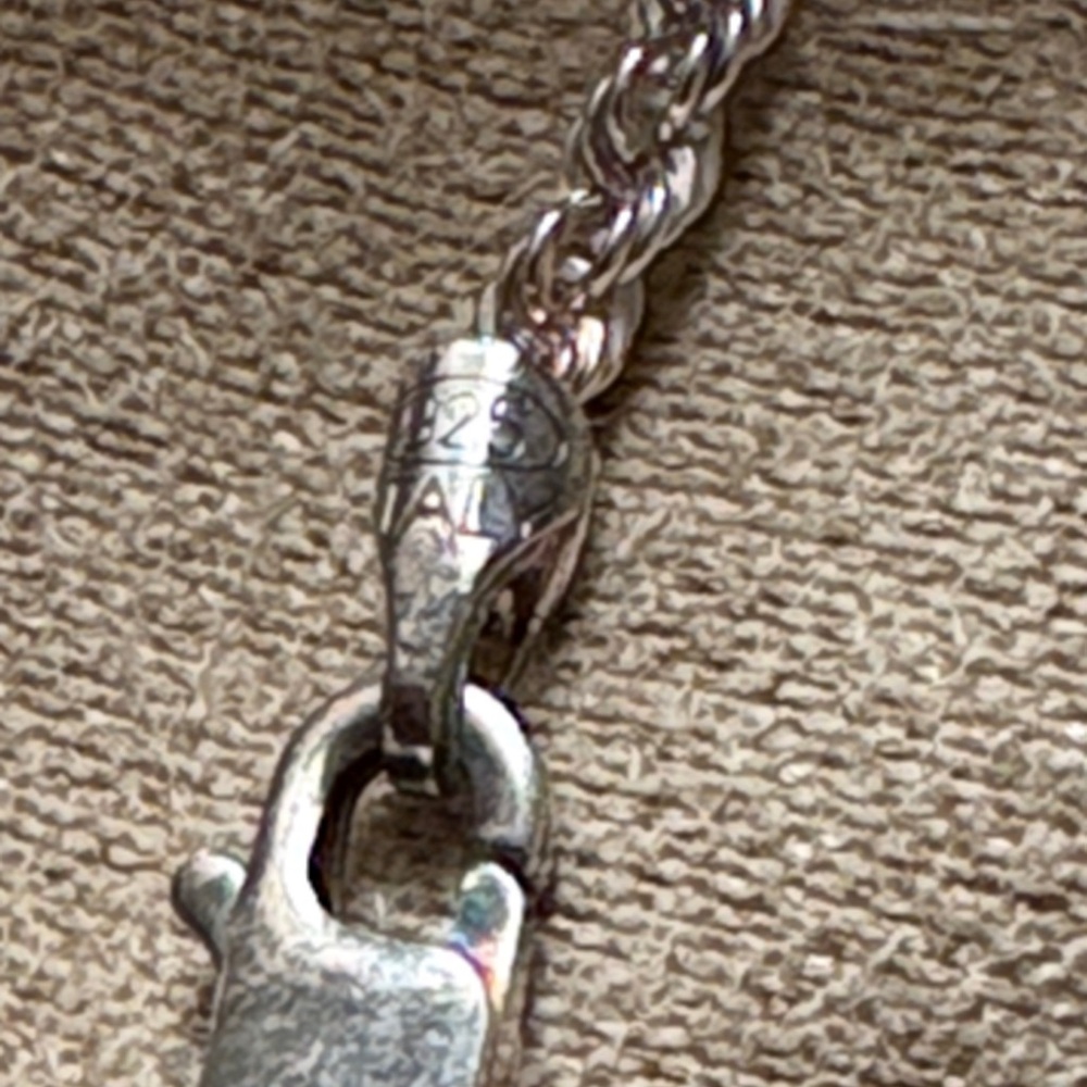 Silver Twisted Chain Necklace - Picture 5 of 8